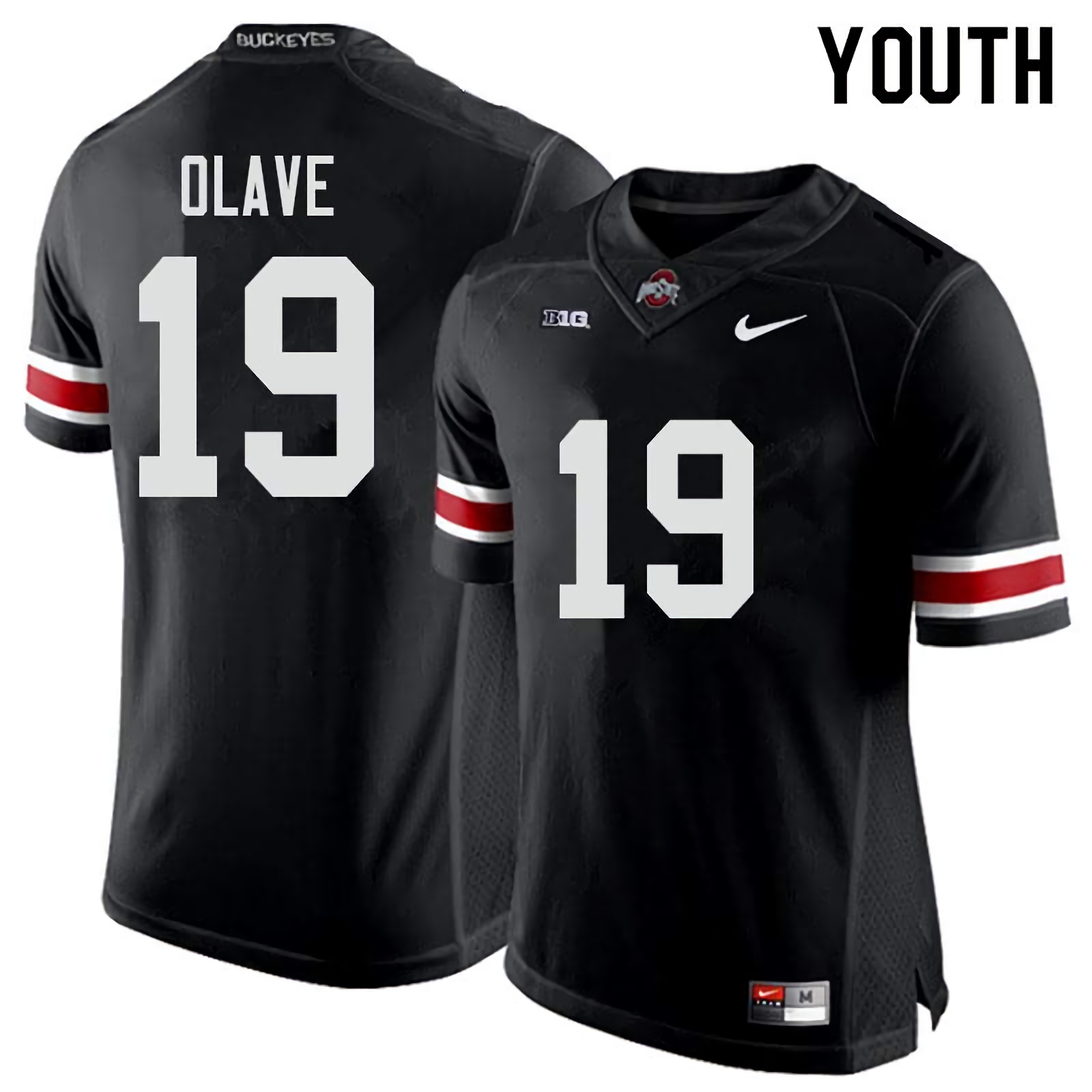 Chris Olave Ohio State Buckeyes Youth NCAA #19 Nike Black College Stitched Football Jersey FMM1556JB